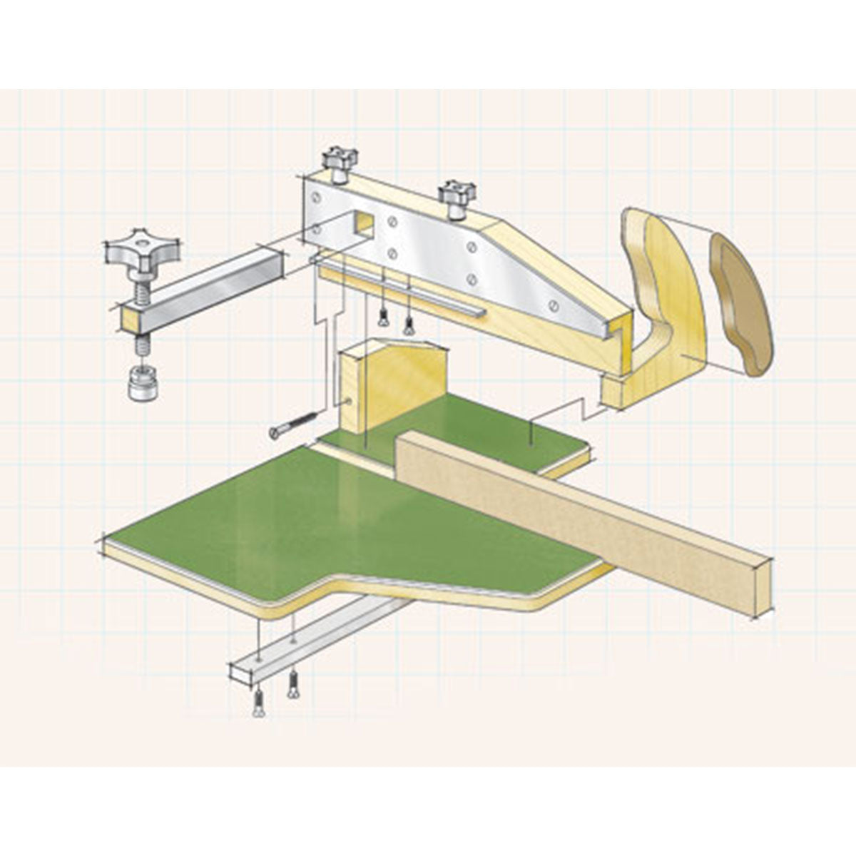 Woodsmith Router Table Sled Standard Plan & Premium Shop Drawings