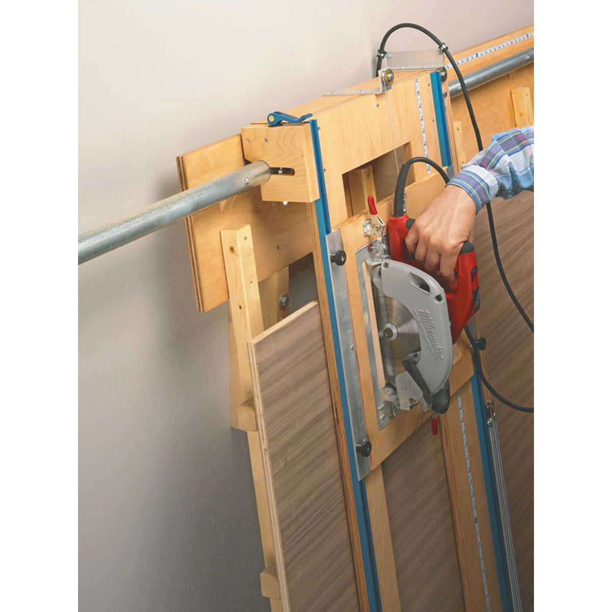 Woodsmith Sliding Carriage Panel Saw Standard Plan & Premium Shop Drawings