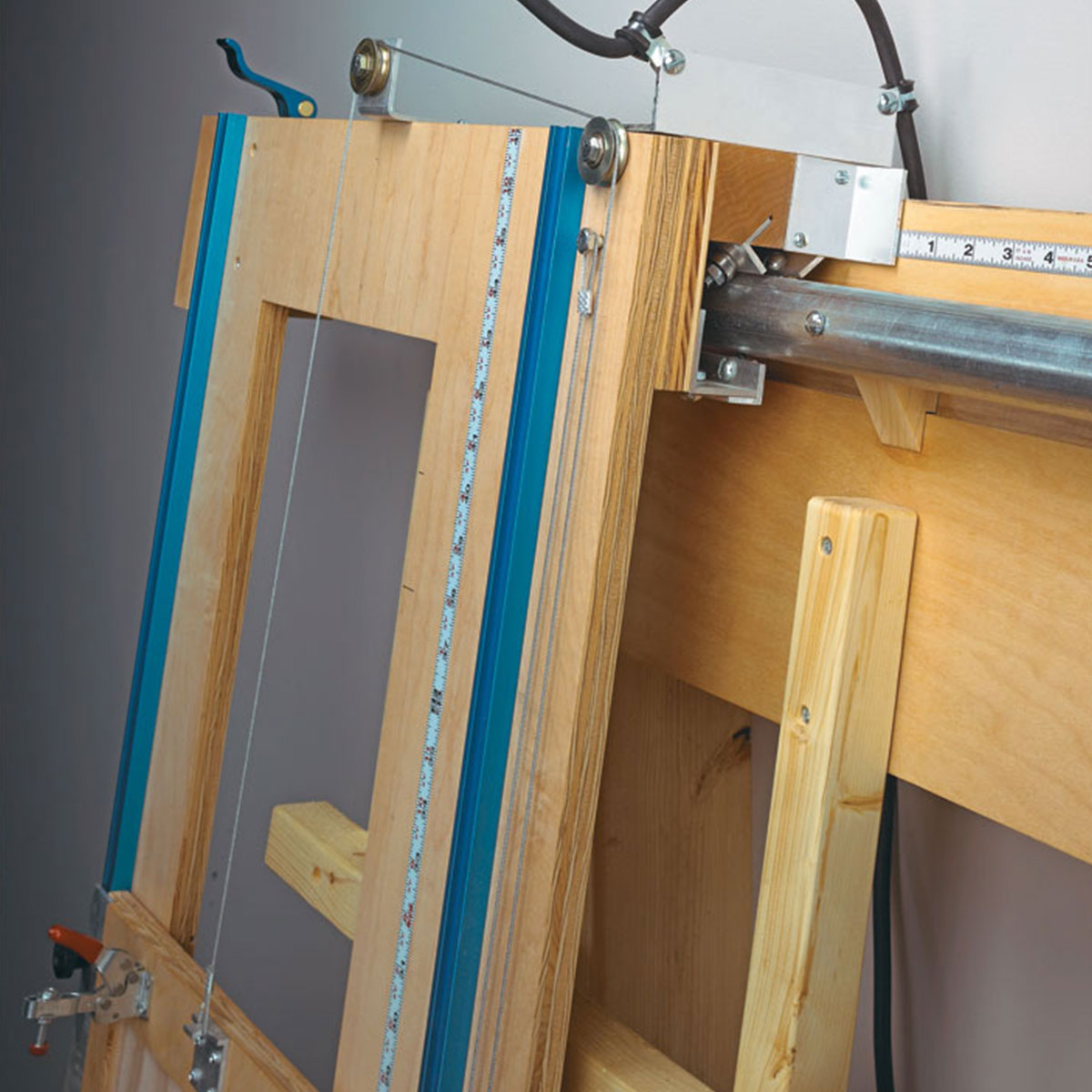 Woodsmith Sliding Carriage Panel Saw Standard Plan & Premium Shop Drawings