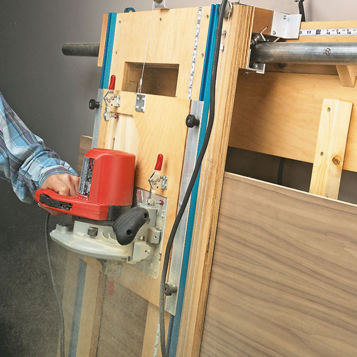 Woodsmith Sliding Carriage Panel Saw Standard Plan & Premium Shop Drawings
