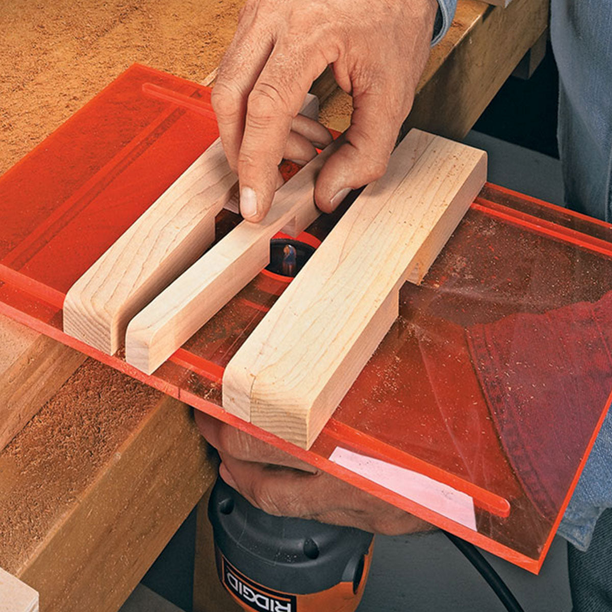 Woodsmith Palm Router Fluting Jig Plan