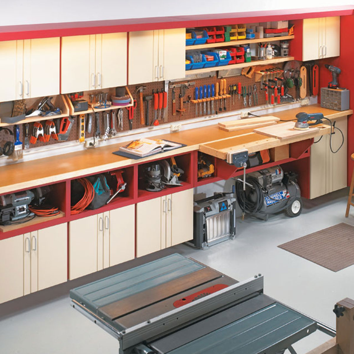 Woodsmith Magazine One-Wall Workshop Plans | Woodpeckers