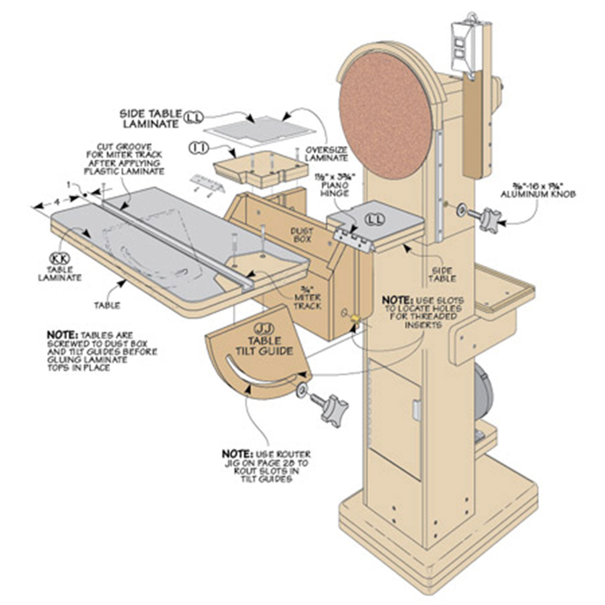 Woodsmith Multi-Purpose Disk Sander Plan