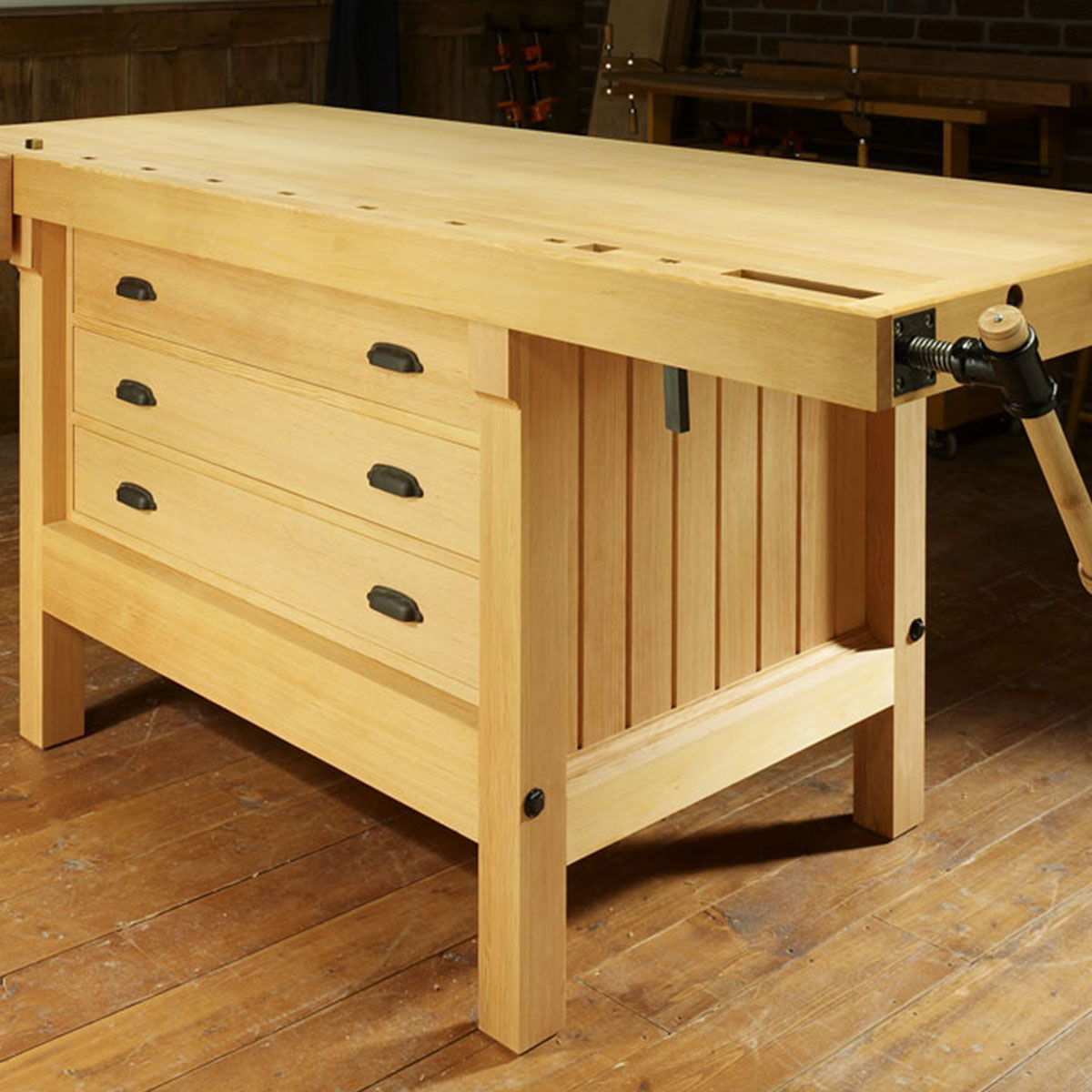 Woodsmith Cabinetmaker's Workbench Standard Plan & Premium Shop Drawings