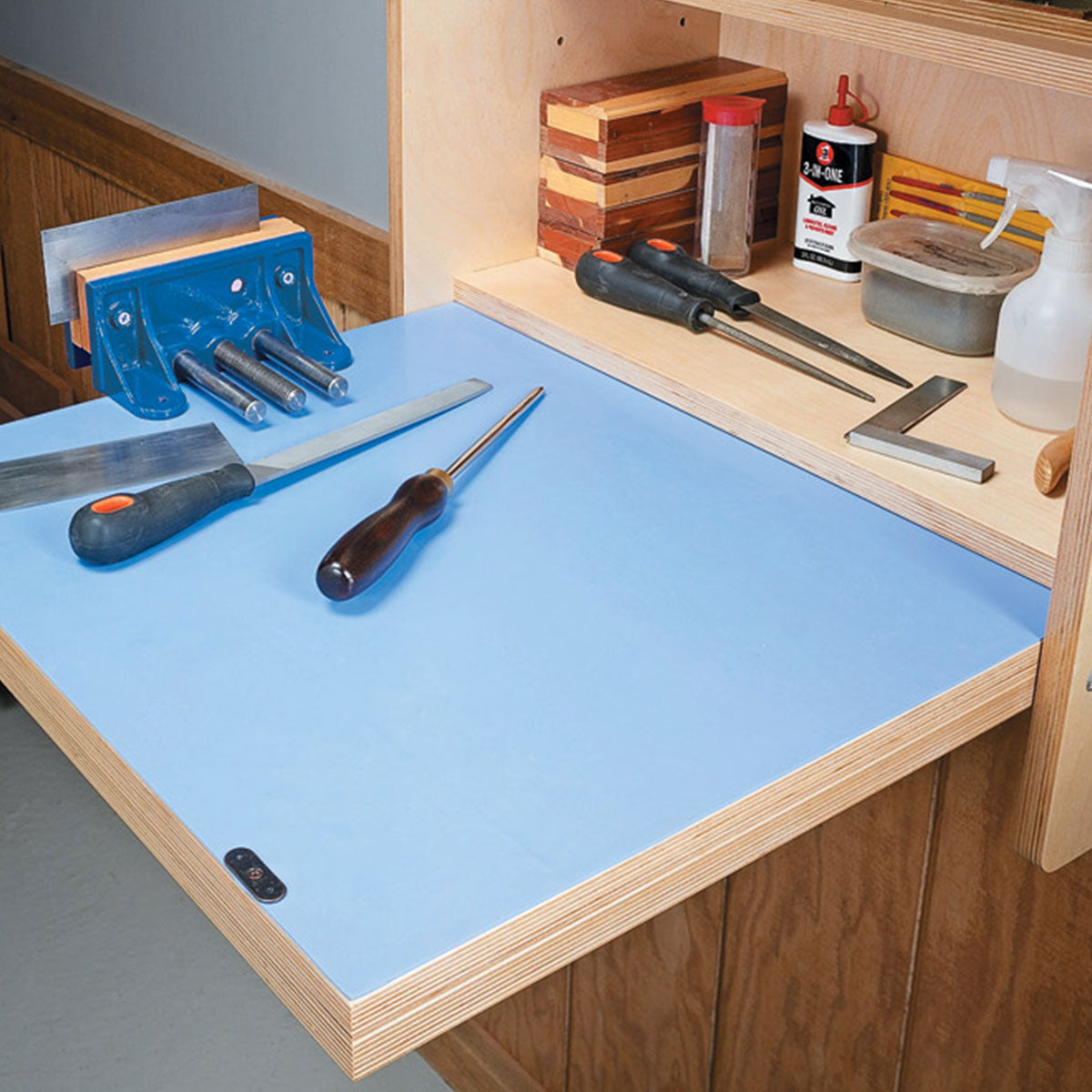 Woodsmith Wall-Mounted Sharpening Center Plan