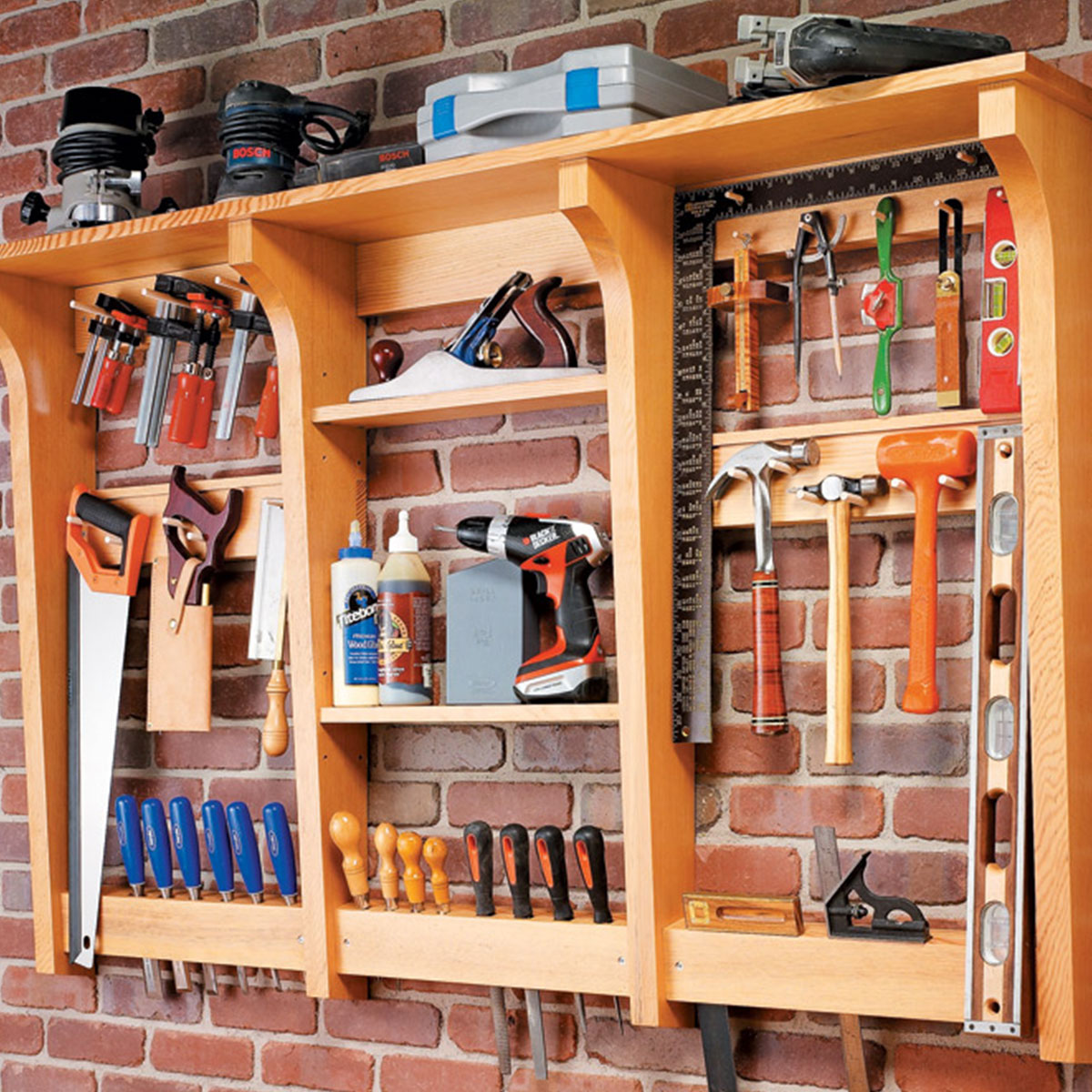 Woodsmith Wall-Mounted Tool Rack Plan