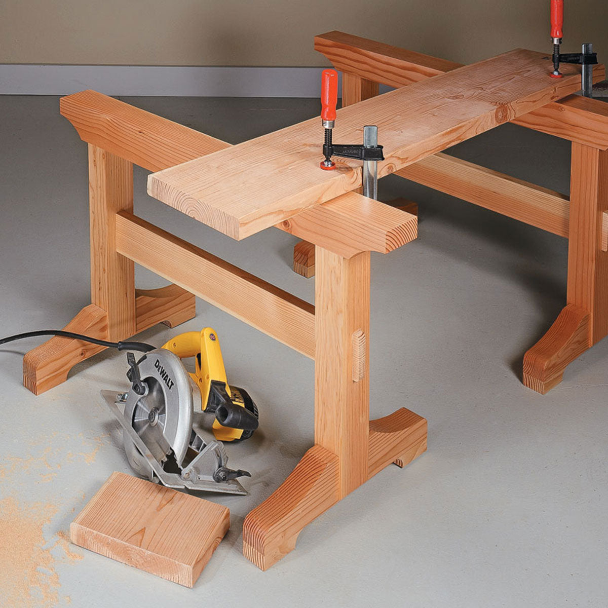 Woodsmith Trestle Sawhorses Plan