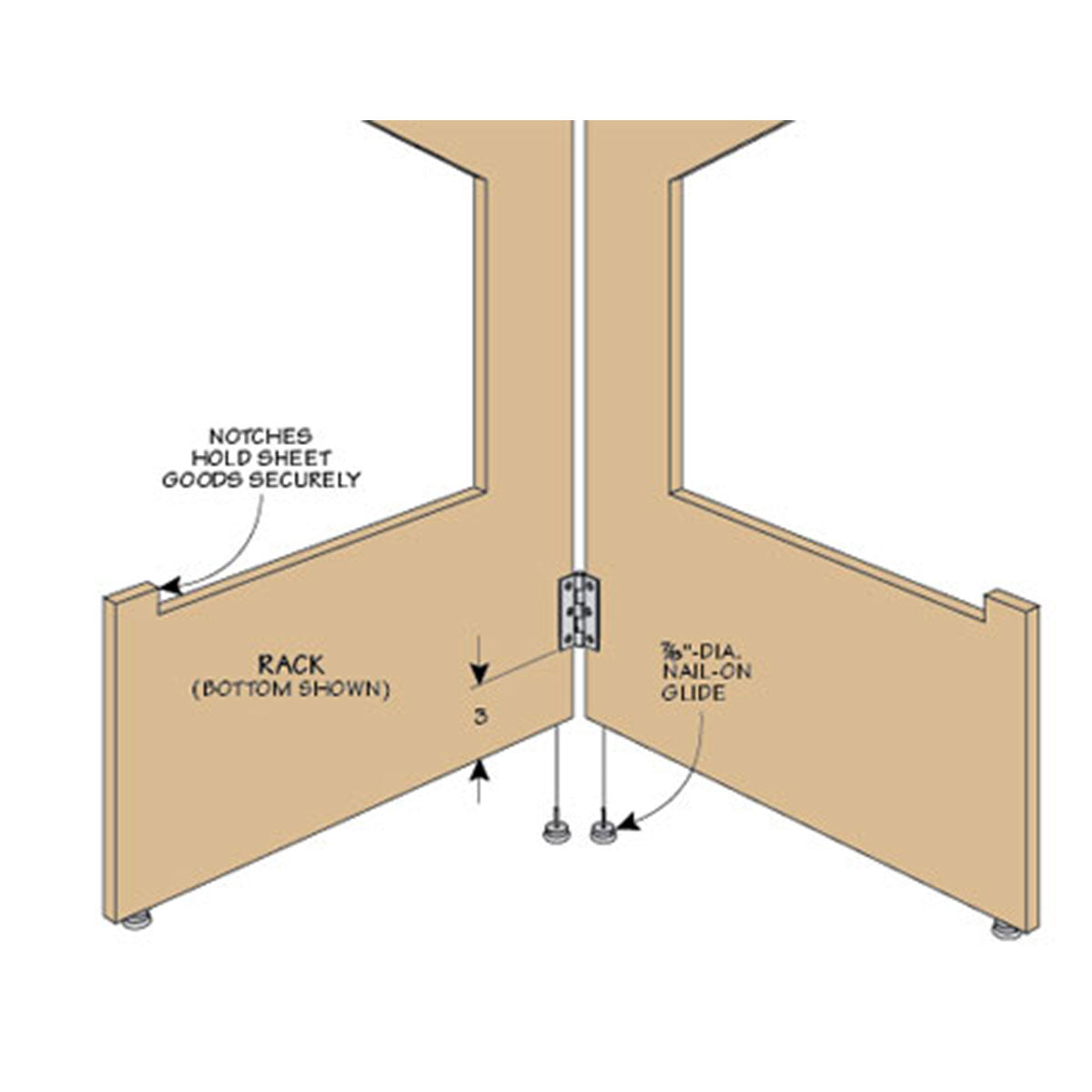 Woodsmith Folding Lumber Racks Plan