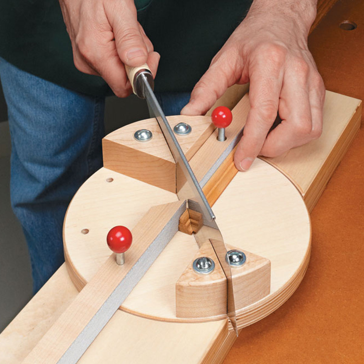 Woodsmith Pull Saw Miter Box Standard Plan & Premium Shop Drawings