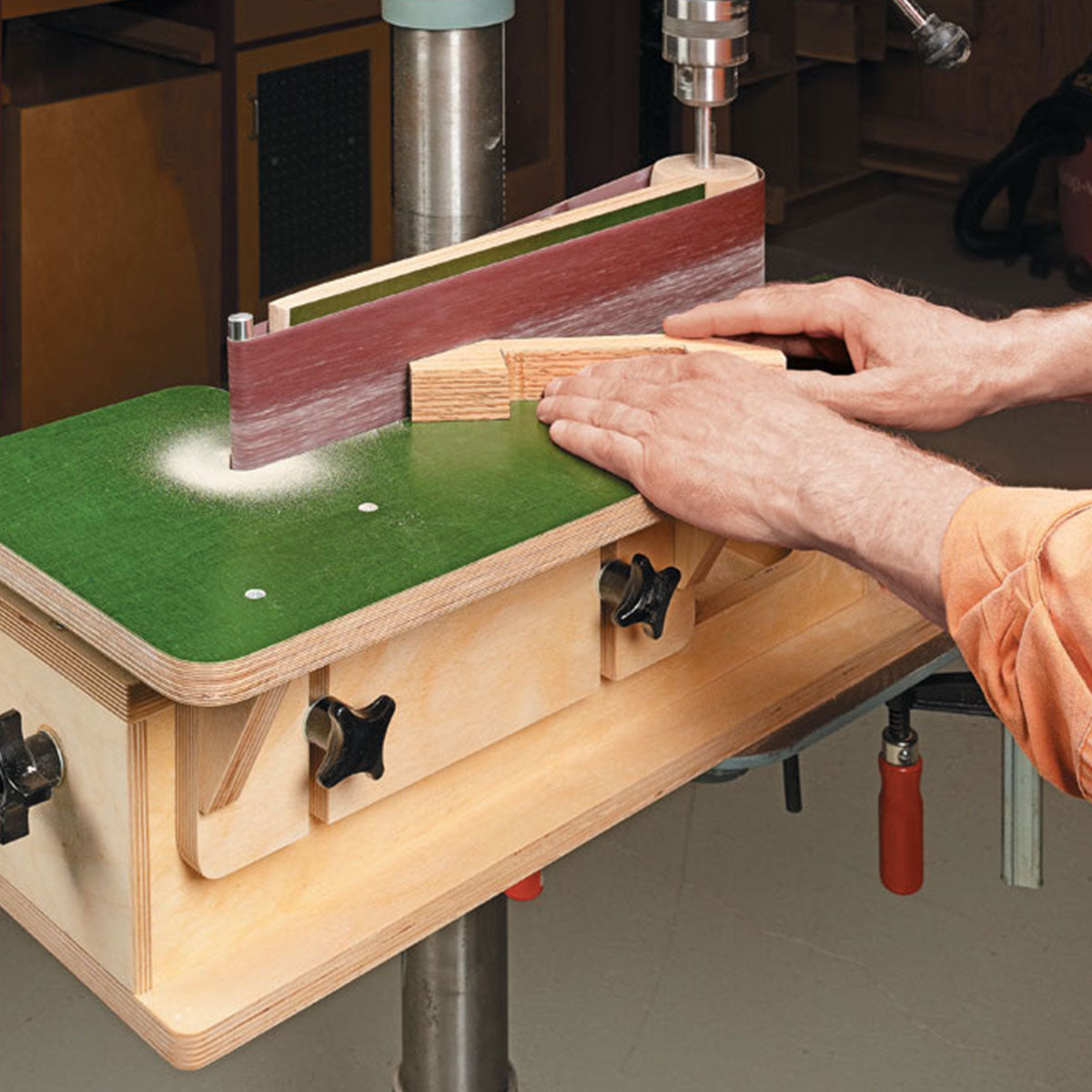Woodsmith Drill Press Edge Sander Standard Plan & Premium Shop Drawings