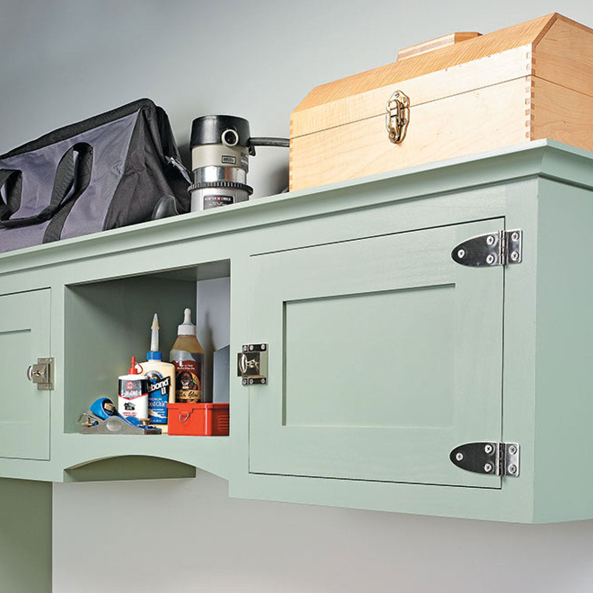 Woodsmith Wall-Hung Workbench Standard Plan & Premium Shop Drawings