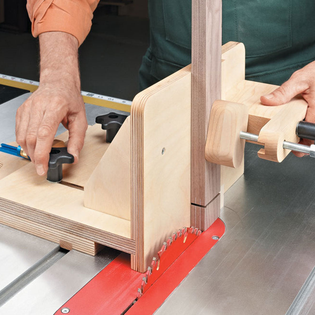 Woodsmith Adjustable Tenoning Jig Standard Plan & Premium Shop Drawings