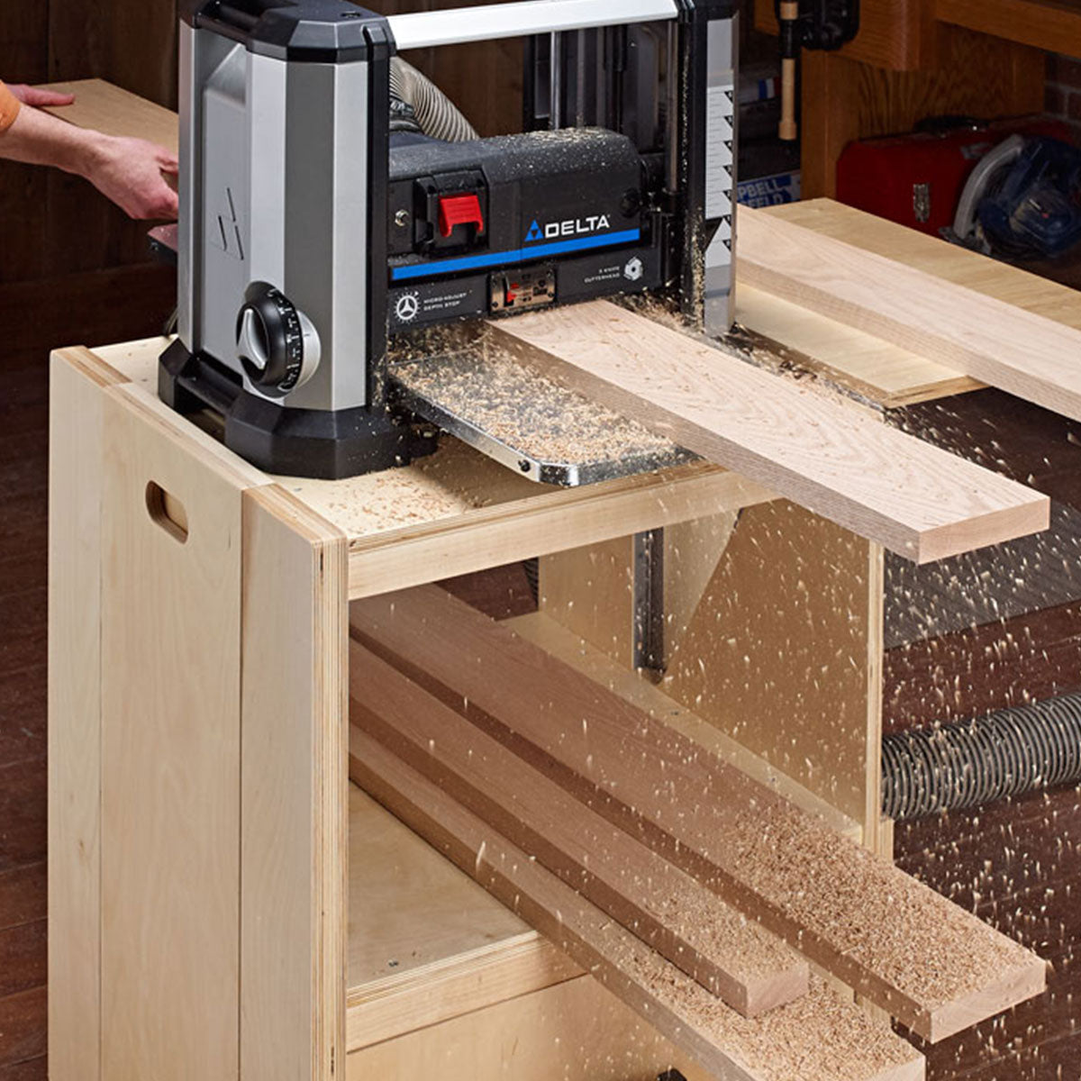 Woodsmith Planer Cart Standard Plan & Premium Shop Drawings