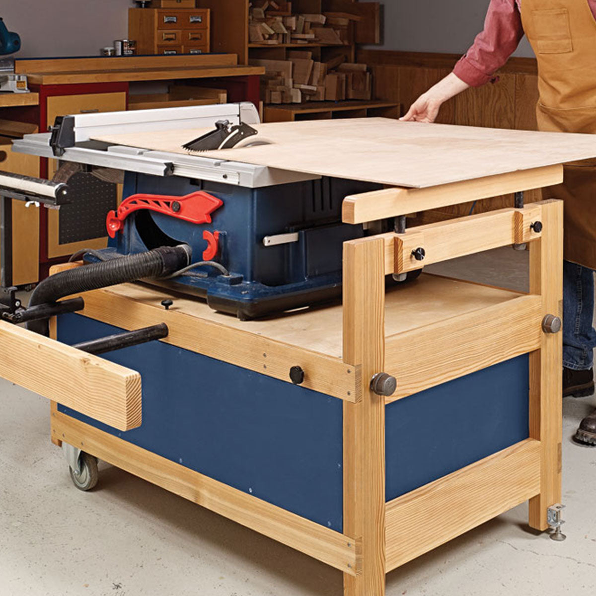 Woodsmith Table Saw Stand Standard Plan & Premium Shop Drawings