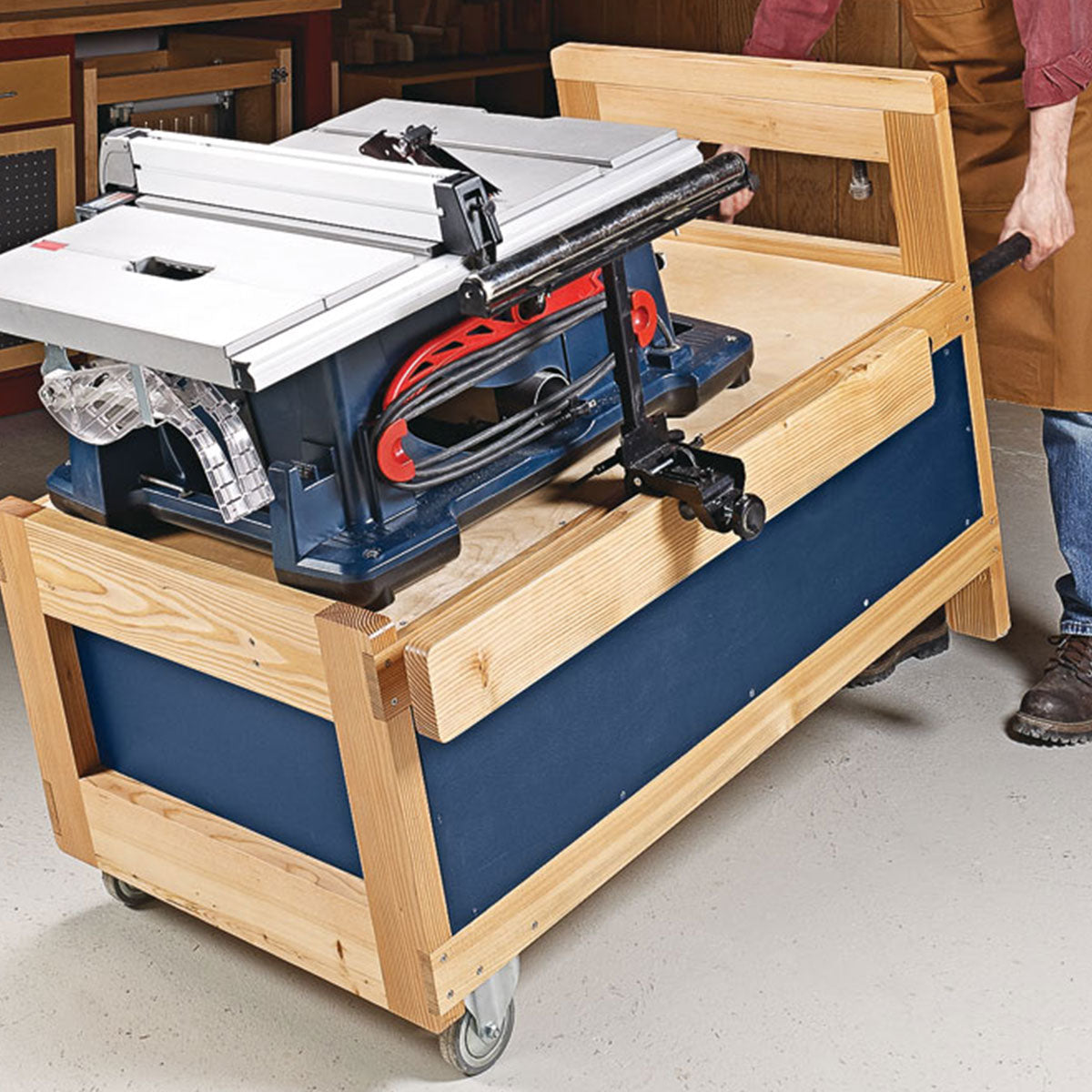 Woodsmith Table Saw Stand Standard Plan & Premium Shop Drawings