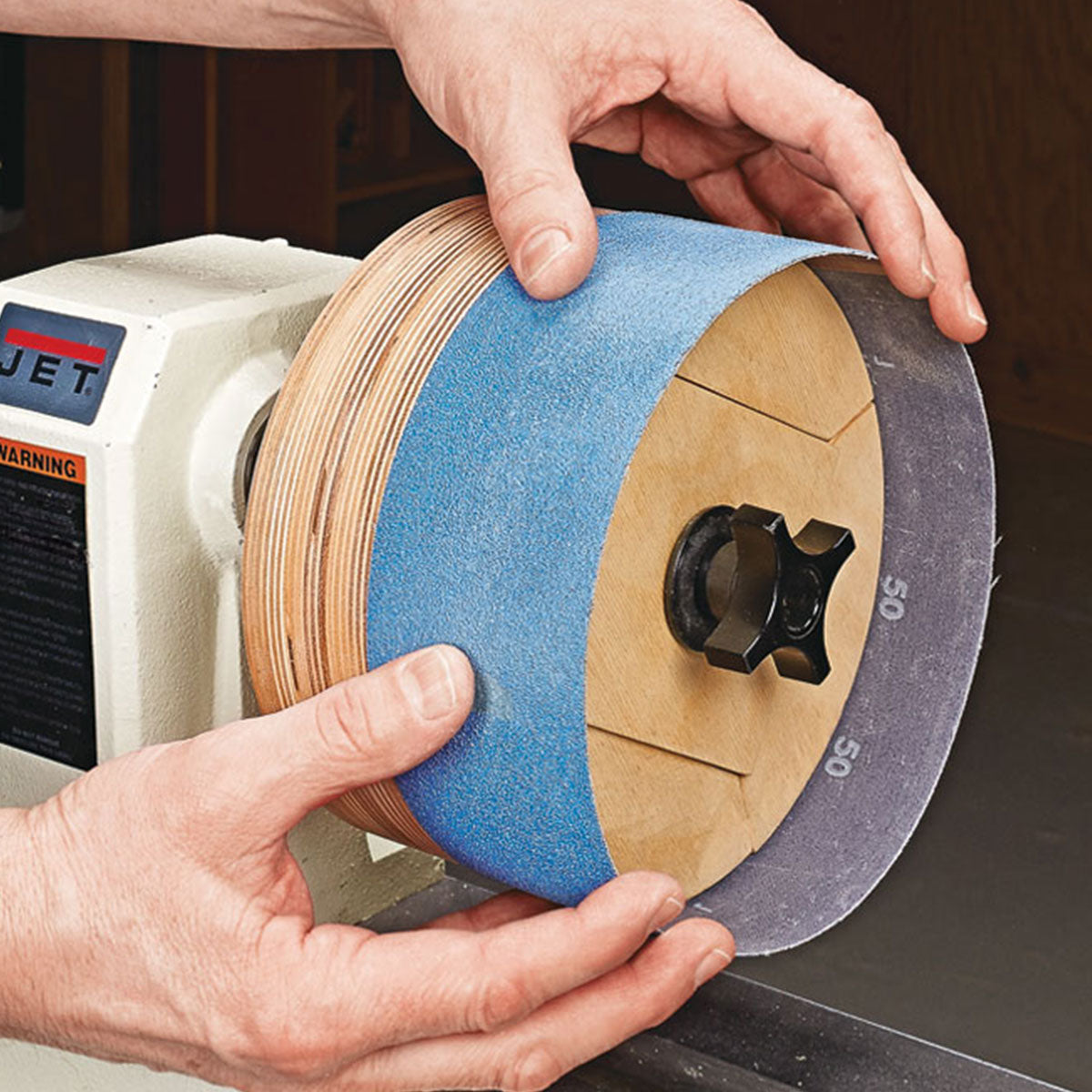 Woodsmith Lathe Sanding Drum Standard Plan & Premium Shop Drawings