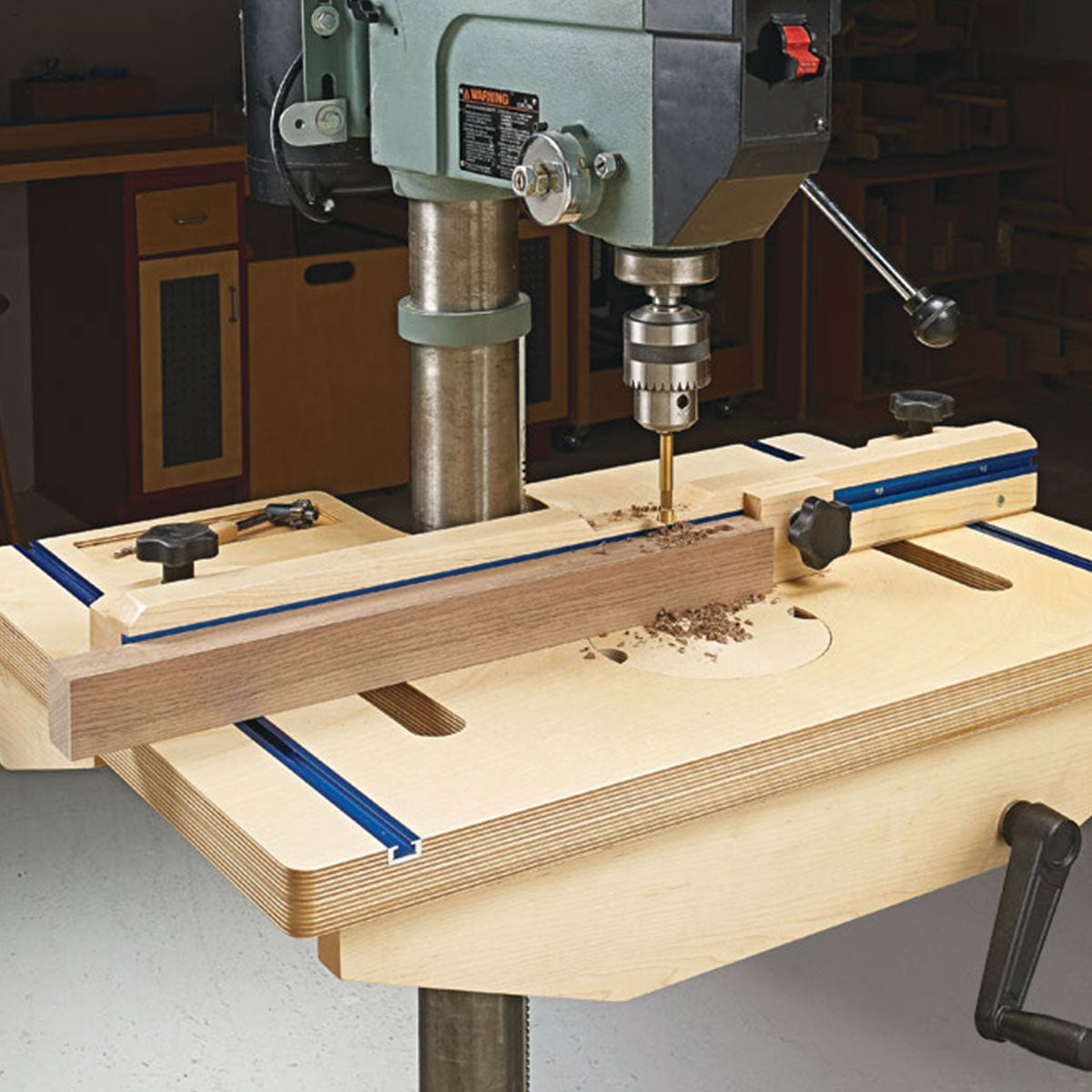 Woodsmith Drill Press Table Standard Plan & Premium Shop Drawings