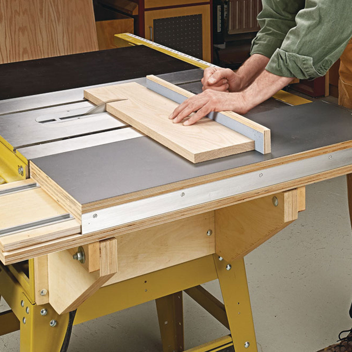 Woodsmith Sliding Saw Table Standard Plan & Premium Shop Drawings