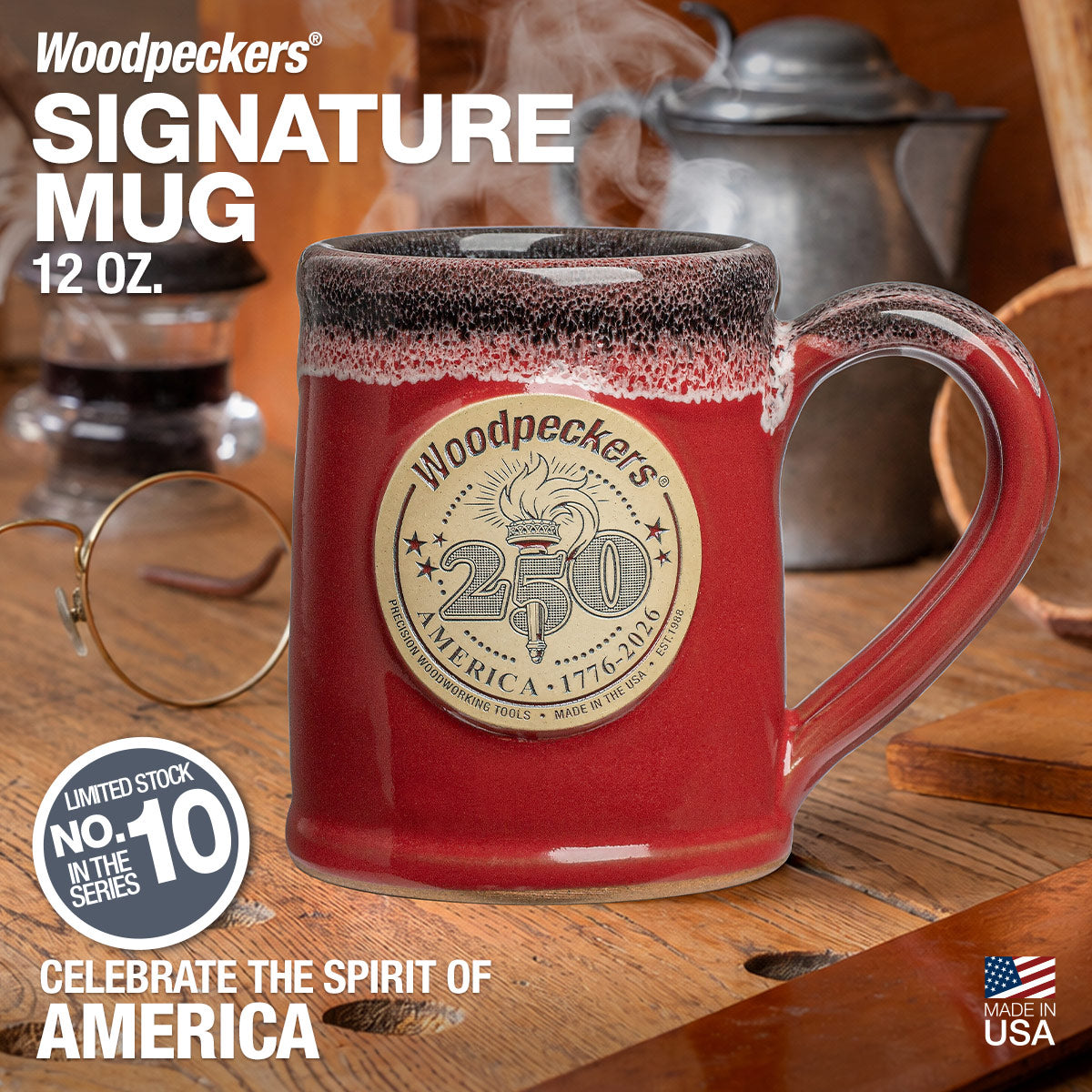 Woodpecker Mugs | Number 10 | America 250