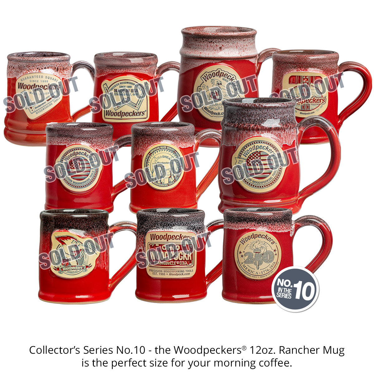 Woodpecker Mugs | Number 10 | America 250