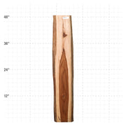 Teak Live Edge Slab - 48” x 9" x 1.25" - TEAK-1-A