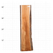 Teak Live Edge Slab - 48" x 10" x 1.25" - TEAK-12-A