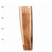 Teak Live Edge Slab - 48" x 11.75" x 1.25" - TEAK-15-A