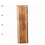 Teak Live Edge Slab - 48" x 13" x 1.25" - TEAK-16-A