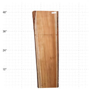 Teak Live Edge Slab - 48" x 13.25" x 1.25" - TEAK-20-A