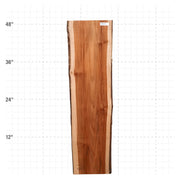 Teak Live Edge Slab - 48" x 12.5" x 1.25" - TEAK-21-A