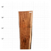 Teak Live Edge Slab - 42" x 13" x 1.25" - TEAK-23-A