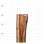 Teak Live Edge Slab - 36" x 11" x 1.25" - TEAK-24-A