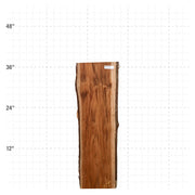 Teak Live Edge Slab - 36" x 10.5" x 1.25" - TEAK-25-A