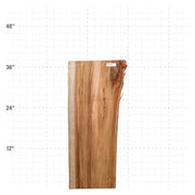 Teak Live Edge Slab - 36" x 14" x 1.25" - TEAK-30-A