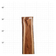Teak Live Edge Slab - 37" x 11.5" x 1.25" - TEAK-37-A