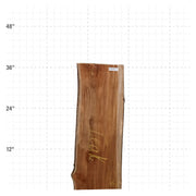 Teak Live Edge Slab - 36" x 13" x 1.25" - TEAK-38-A