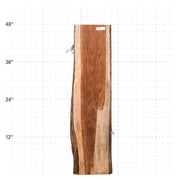 Teak Live Edge Slab - 47" x 12" x 1.25" - TEAK-6-A