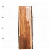 Teak Live Edge Slab - 48" x 15" x 1.25" - TEAK-8-A