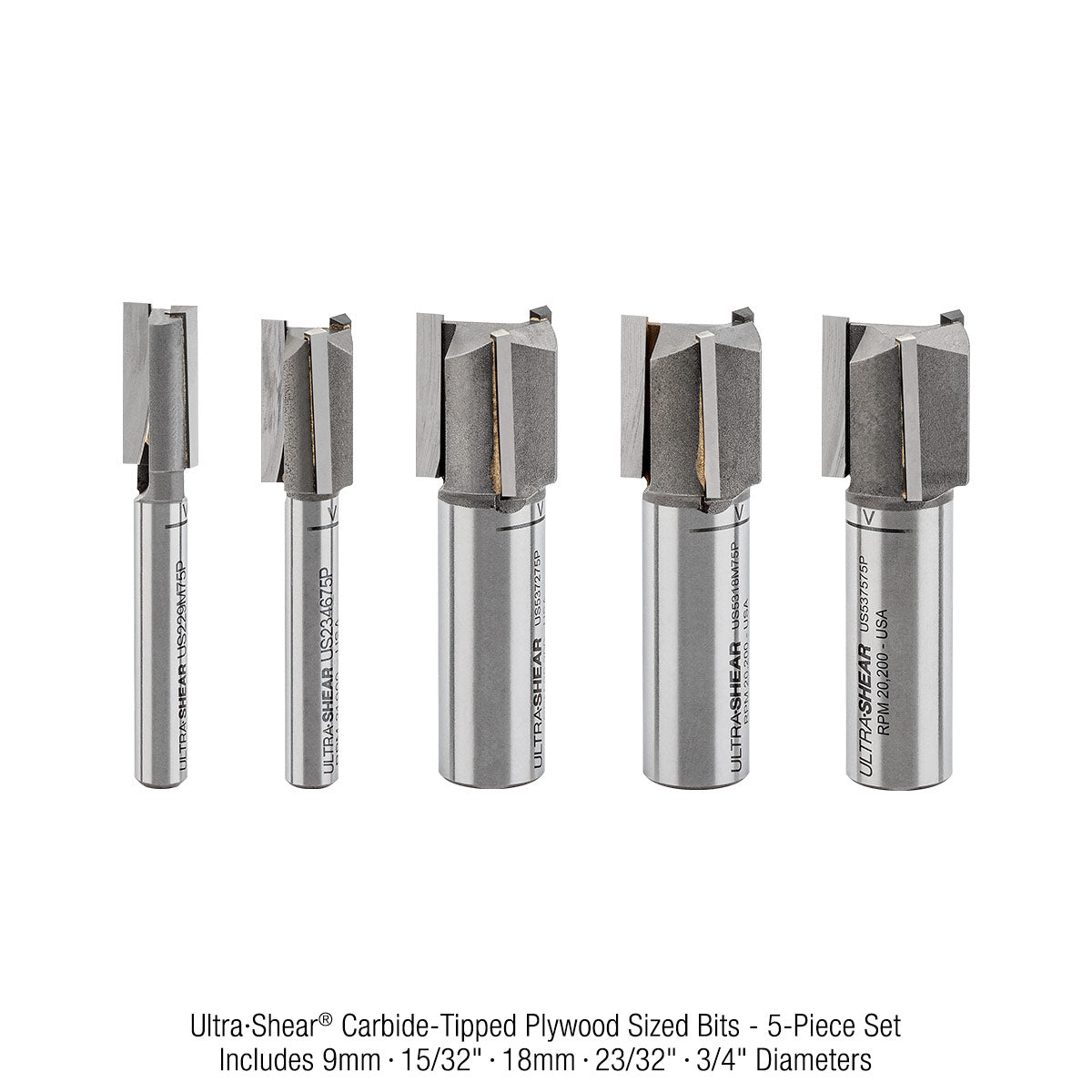 Plywood Sized Router Bits - Carbide Tipped