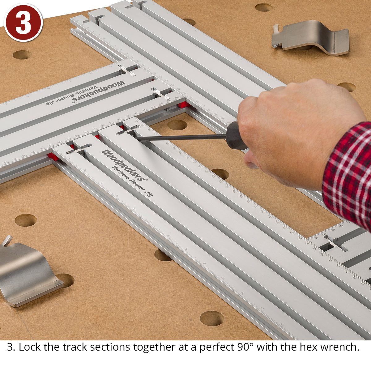 60" Variable Router Jig Track, Pair - Closeout