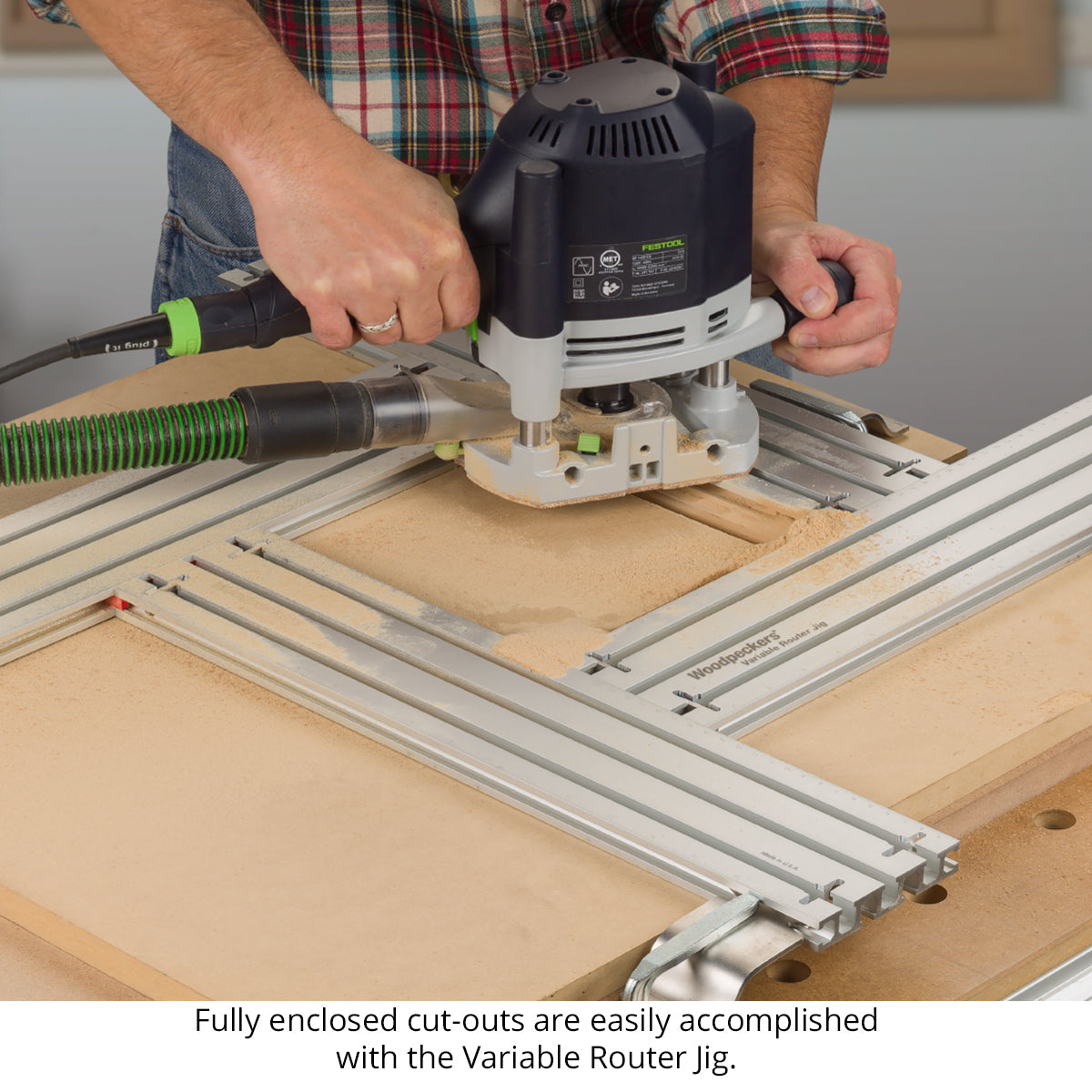 60" Variable Router Jig Track, Pair - Closeout