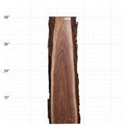American Walnut Live Edge Slab - 48" x 11.5" x 1.25" - WAL-14-A