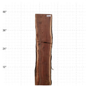 American Walnut Live Edge Slab - 47" x 10" x 1.25" - WAL-15-A