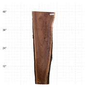 American Walnut Live Edge Slab - 48" x 11.5" x 1.25" - WAL-18-A