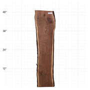 American Walnut Live Edge Slab - 48" x 10" x 1.25" - WAL-21-A