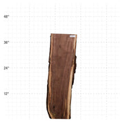 American Walnut Live Edge Slab - 39" x 11" x 1.25" - WAL-28-A