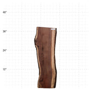 American Walnut Live Edge Slab - 38" x 10.5" x 1.25" - WAL-29-A