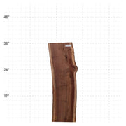 American Walnut Live Edge Slab - 36" x 11" x 1.25" - WAL-39-A