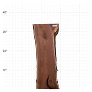 American Walnut Live Edge Slab - 41" x 12" x 1.25" - WAL-40-A