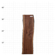 American Walnut Live Edge Slab - 41" x 10.25" x 1.25" - WAL-43-A